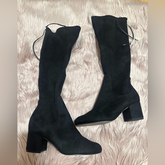 Sam edelman black suede knee length boot - Picture 3 of 6